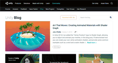 Desktop Screenshot of blogs.unity3d.com