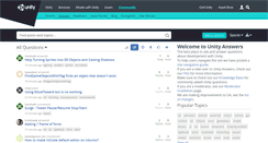 Desktop Screenshot of answers.unity3d.com